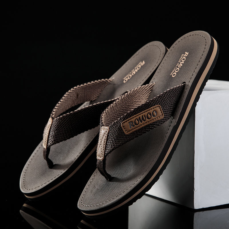 Men's Non-Slip Beach Sandals - Thick Sole Comfort Slides for Outdoor Wear
