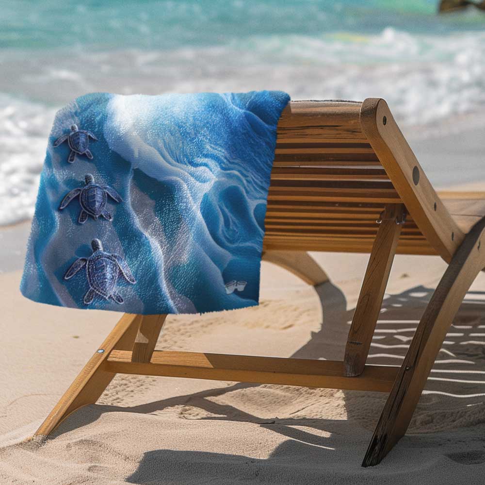 Baby Sea Turtle Beach Towel | Ocean Calling
