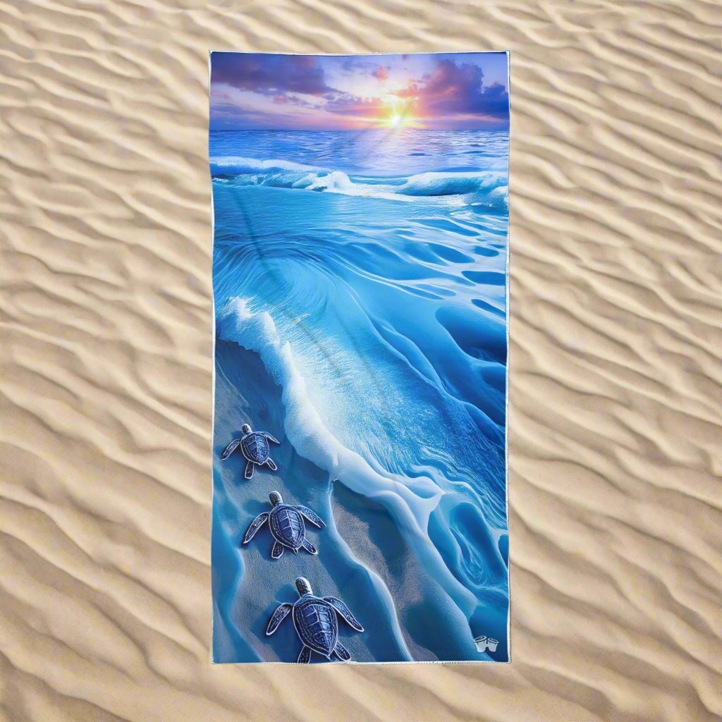 Baby Sea Turtle Beach Towel | Ocean Calling