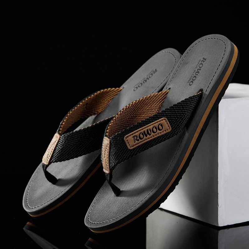 Men's Non-Slip Beach Sandals - Thick Sole Comfort Slides for Outdoor Wear